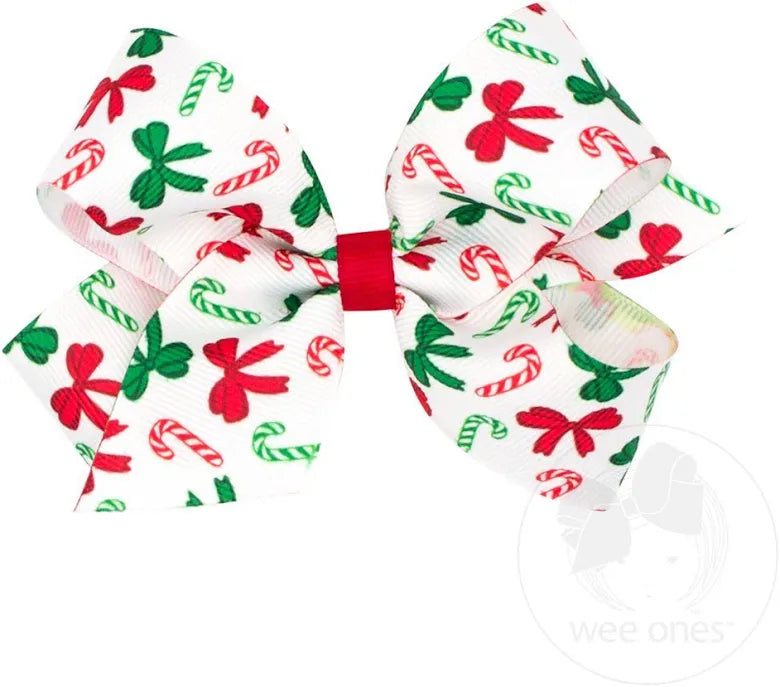 Candy Cane Bow