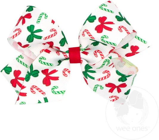 Candy Cane Bow