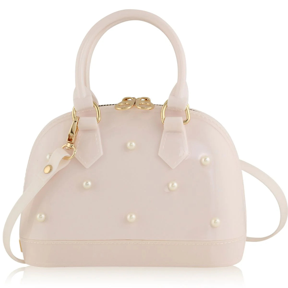 Blush White Cate with Pearls