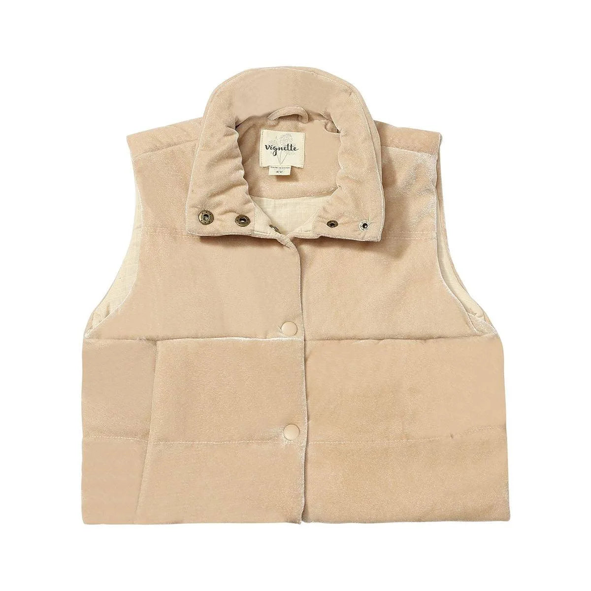 Parker Vest - Champagne Velvet