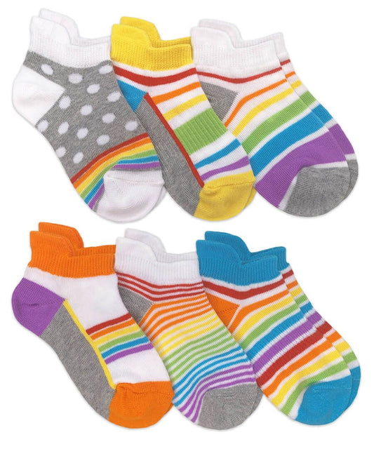 Jefferies Socks Rainbow Sport Tab Low Cut Socks 6 Pair Pack