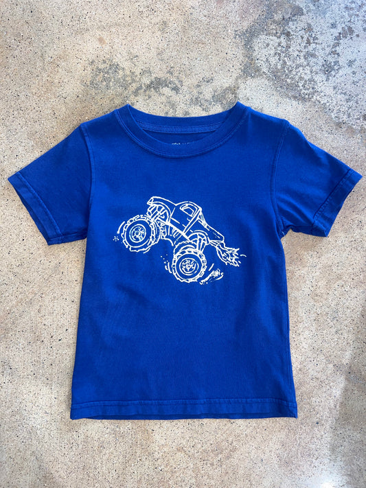 Navy Monster Truck Tee