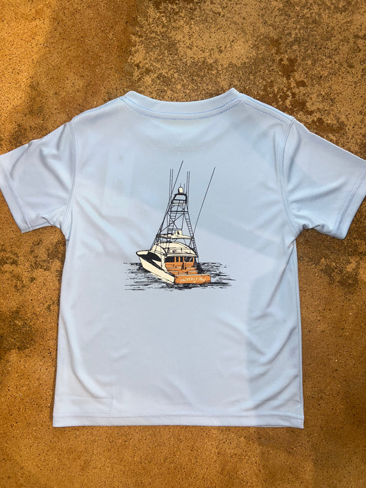 Light Blue Performance Deep Waters Tee
