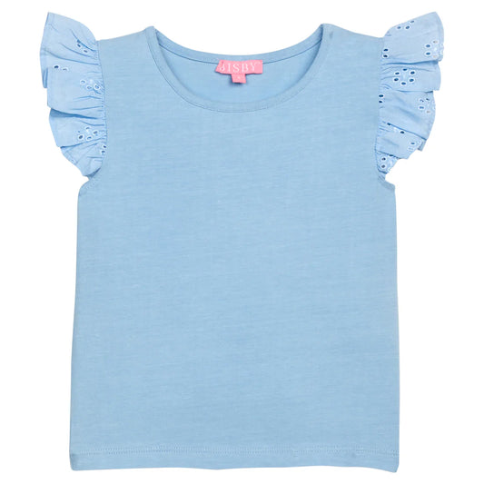 Light Blue Eyelet Tank