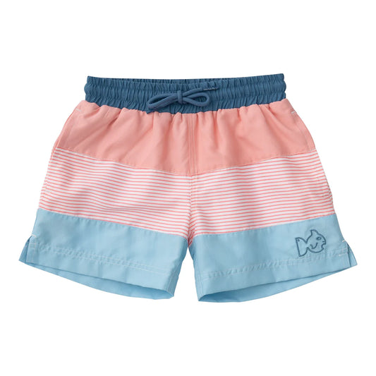 Shell Colorblock Swim Trunks