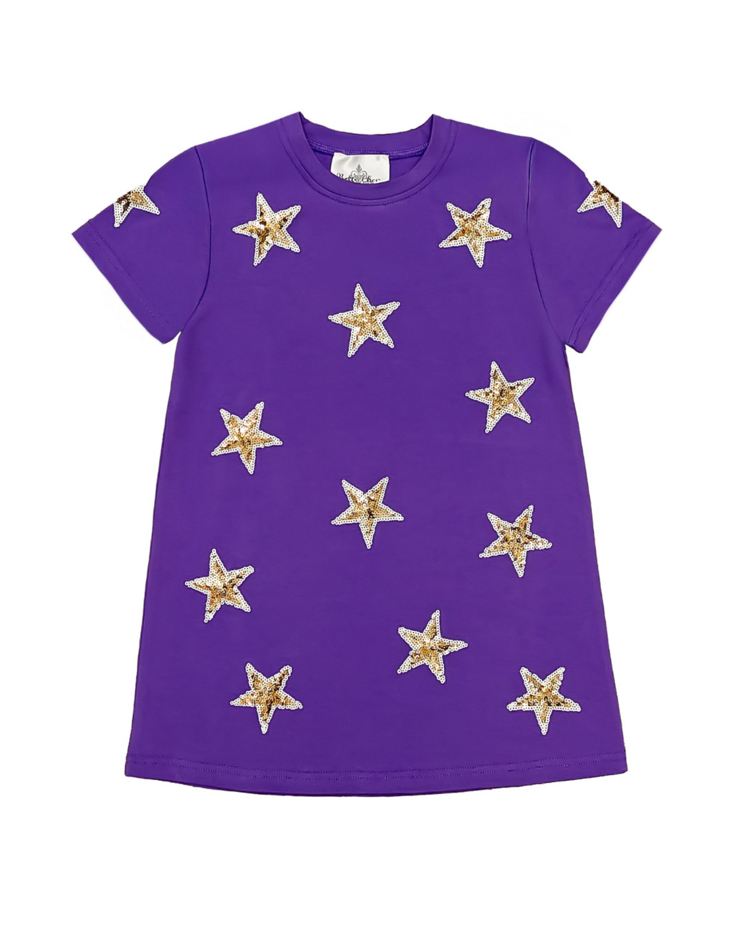 Purple and Gold Star Dress