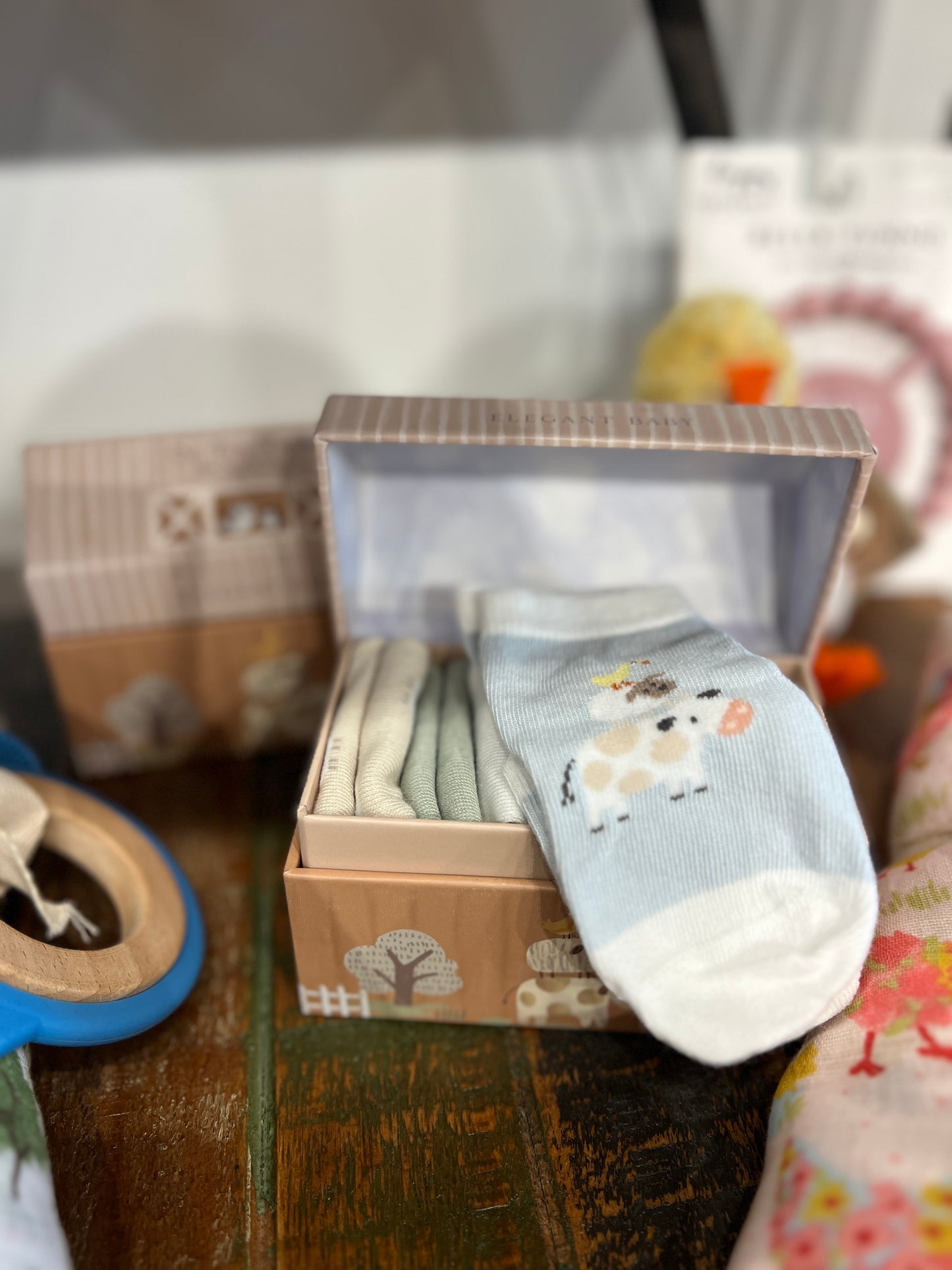 0-12M ON THE FARM SOCKS