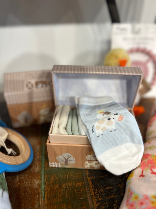 0-12M ON THE FARM SOCKS