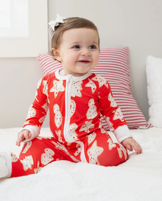 Christmas Cookie Zipper Onesie