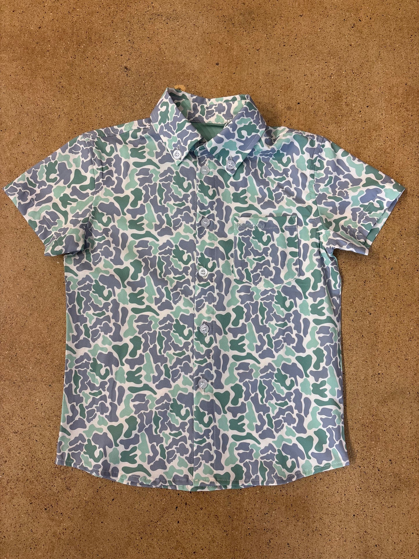 Shordees Summer Shirt - Sage Camo