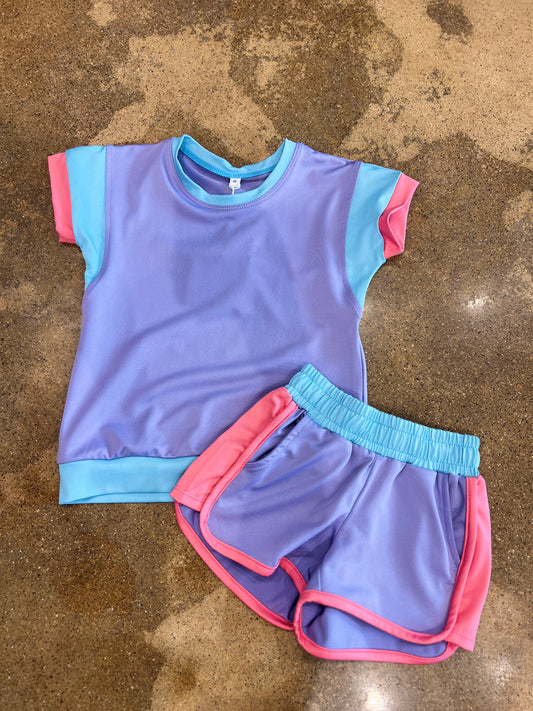 Lavender Cap Sleeve Set