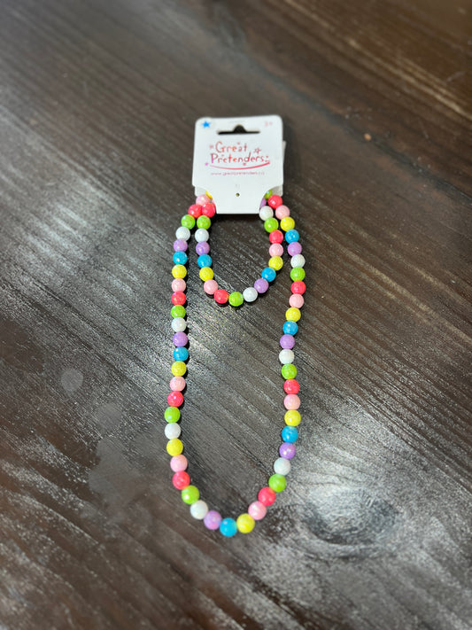 Rainbow Necklace & Bracelet Set