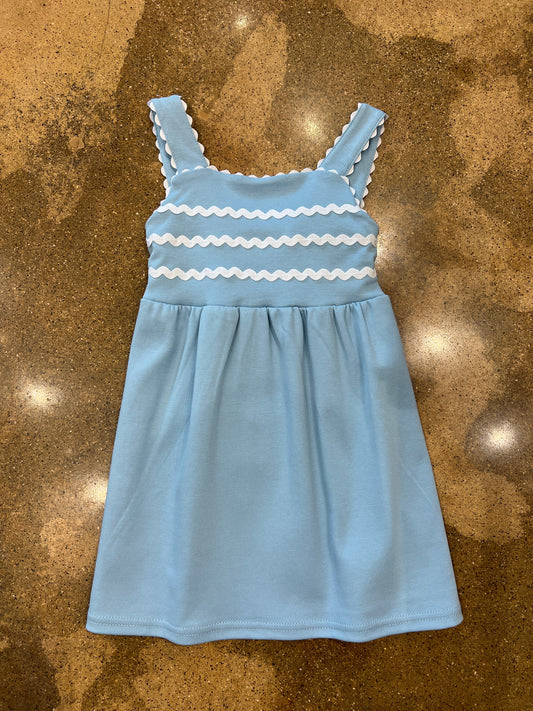 Blue Reese Ric Rac Dress