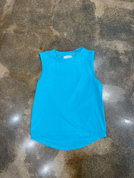 Teal High Low Tank