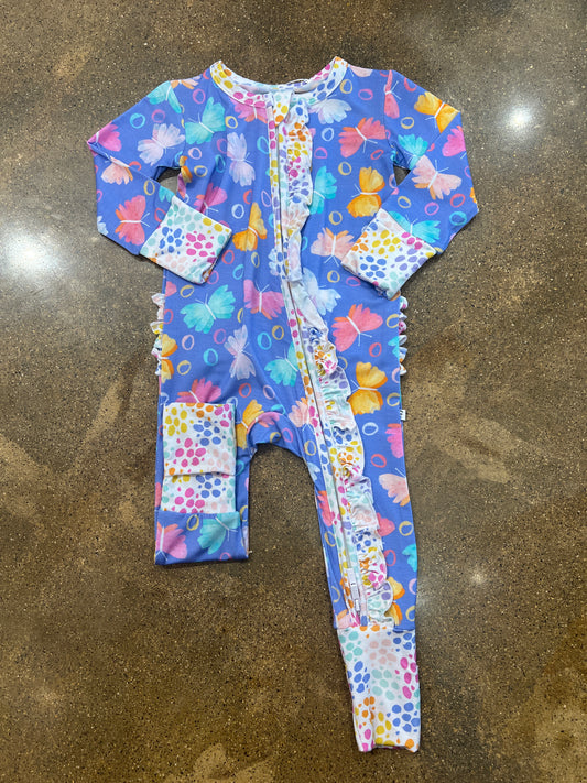 Korrie Floral Ruffle Footie