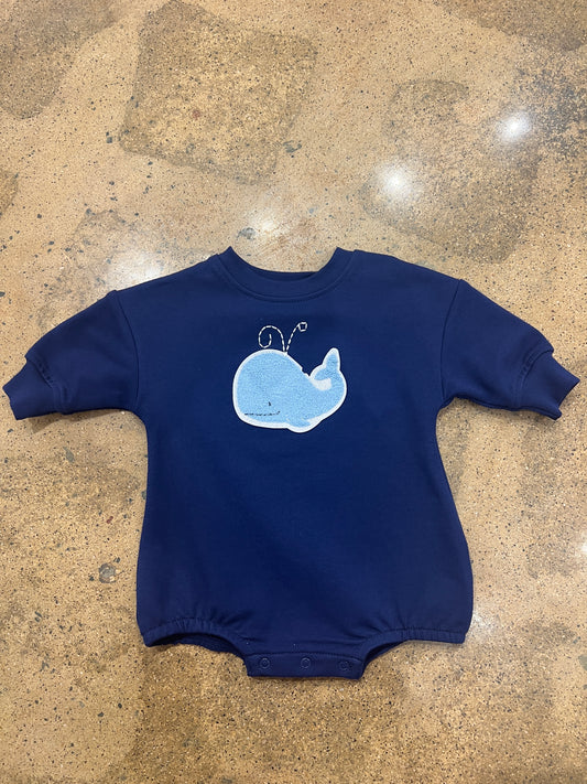 Bubbly Blue Whale Sweatshirt Bubble