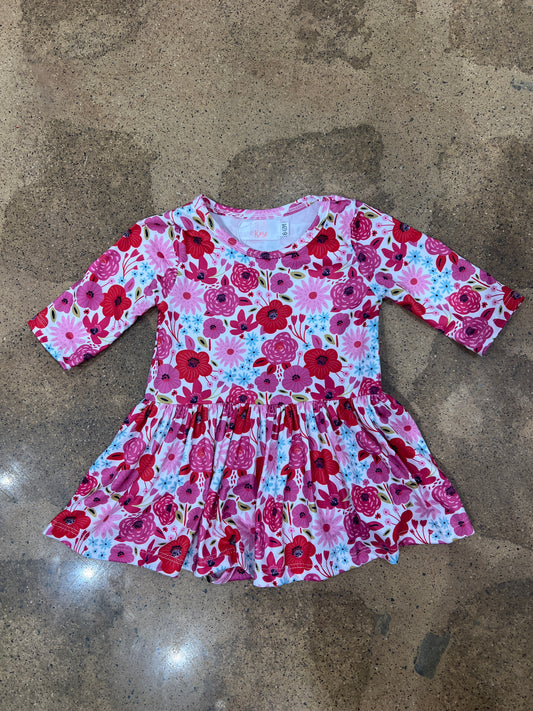 Secret Garden 3/4 Sleeve Twirl Bodysuit