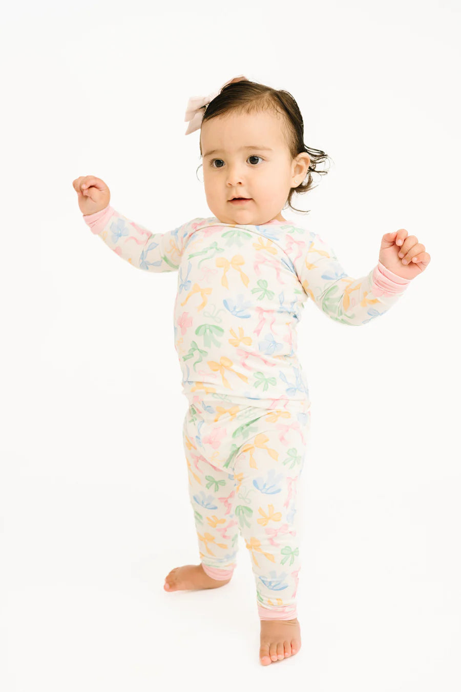 Pastel Bow PJ Set