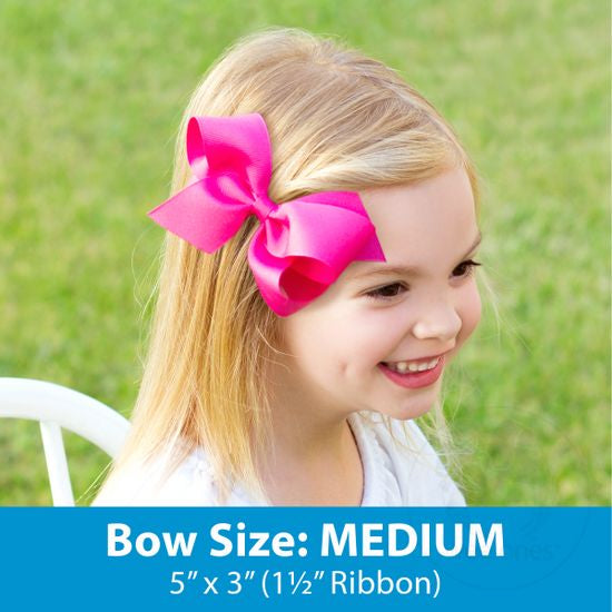 Medium Moonstitch Grosgrain Hair Bow