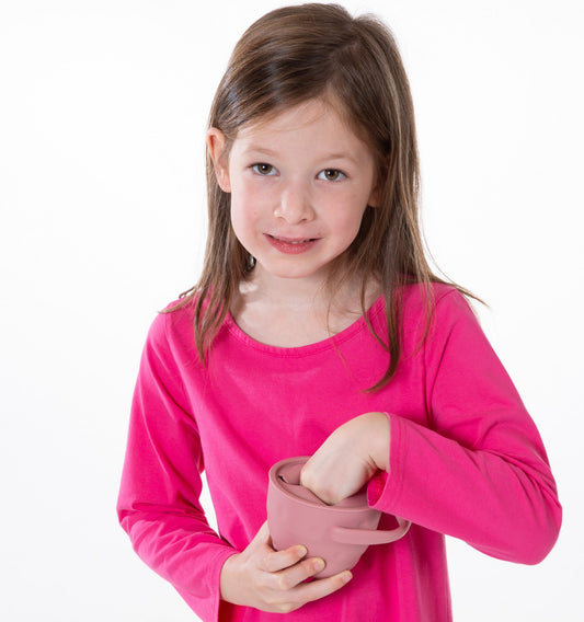 Dark Rose Silicone Snack Taker