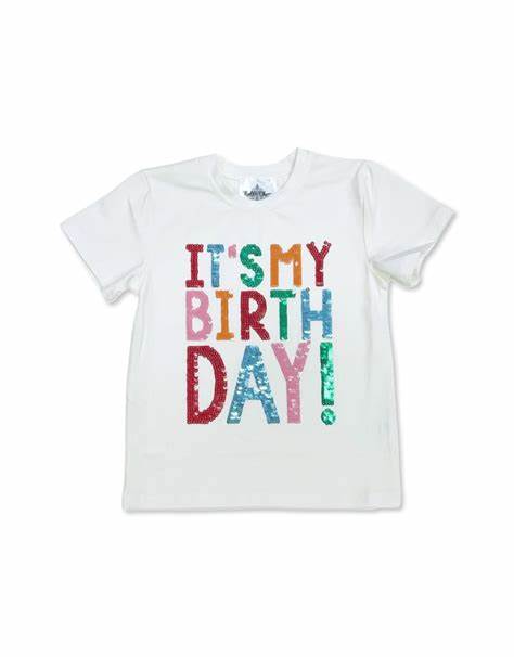 Sequin Birthday Shirt