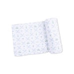 Golf Trellis Blue Swaddle Blanket
